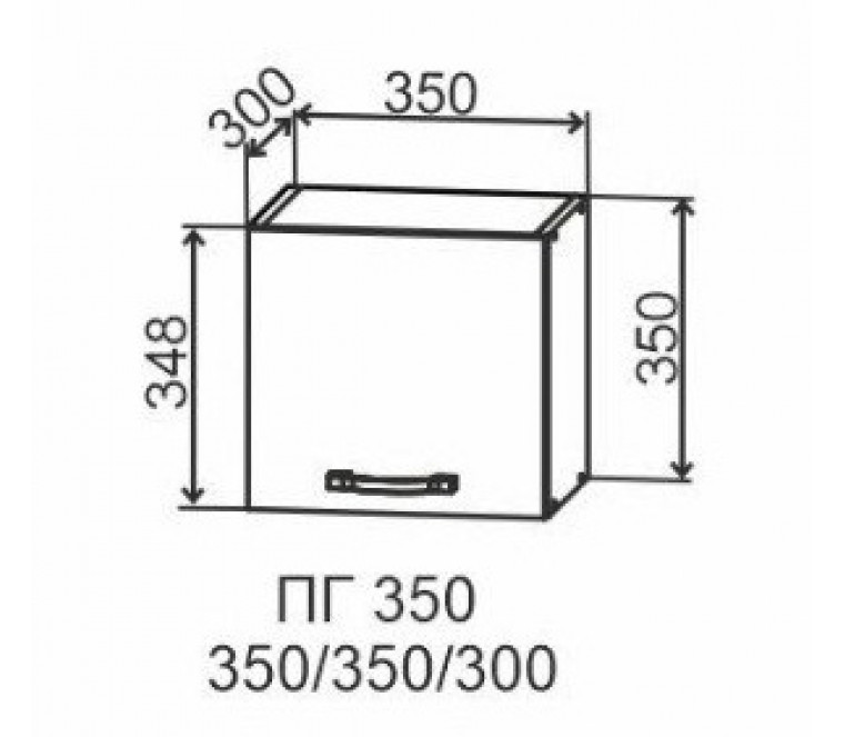 NORMA Виано шкаф верхний горизонтальный ПГ 350