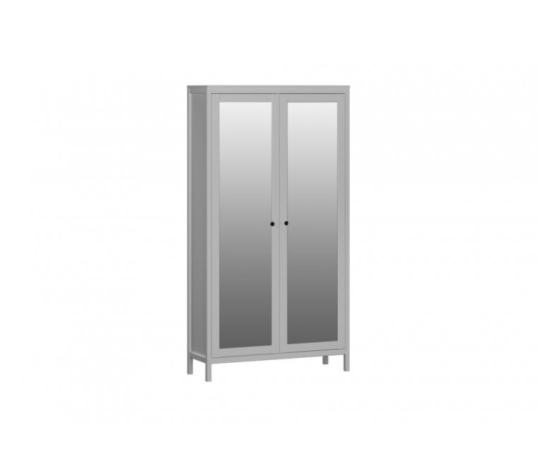МС Фрея Шкаф для одежды 2-х дверный с зеркальными дверями 1134 (Белый)