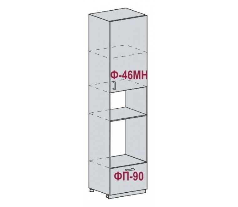 Ницца Royal Blanco шкаф высокий ШП 606НМ