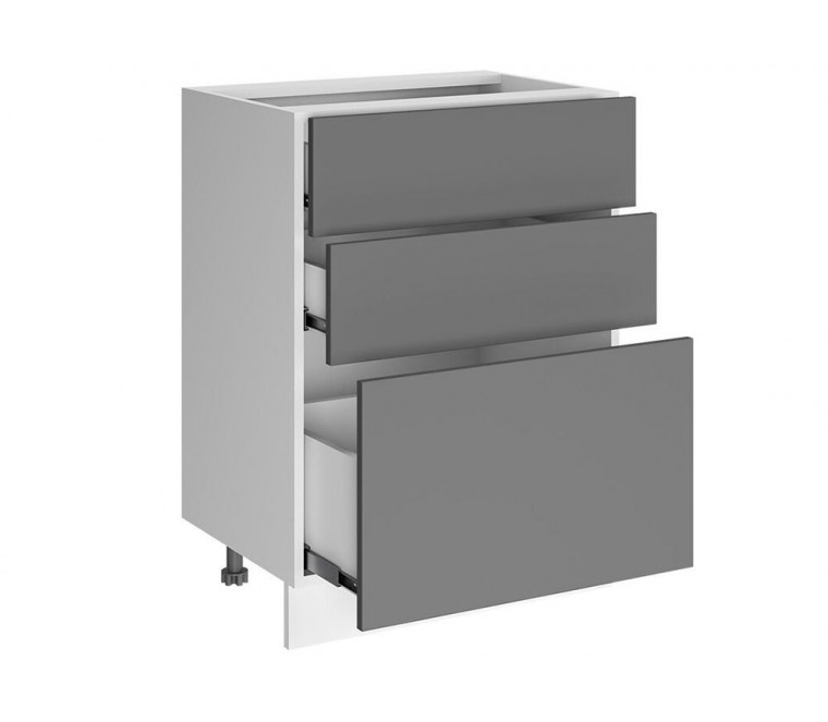 Квадро-2 Шкаф нижний 3 ящика Н-600Я BOX