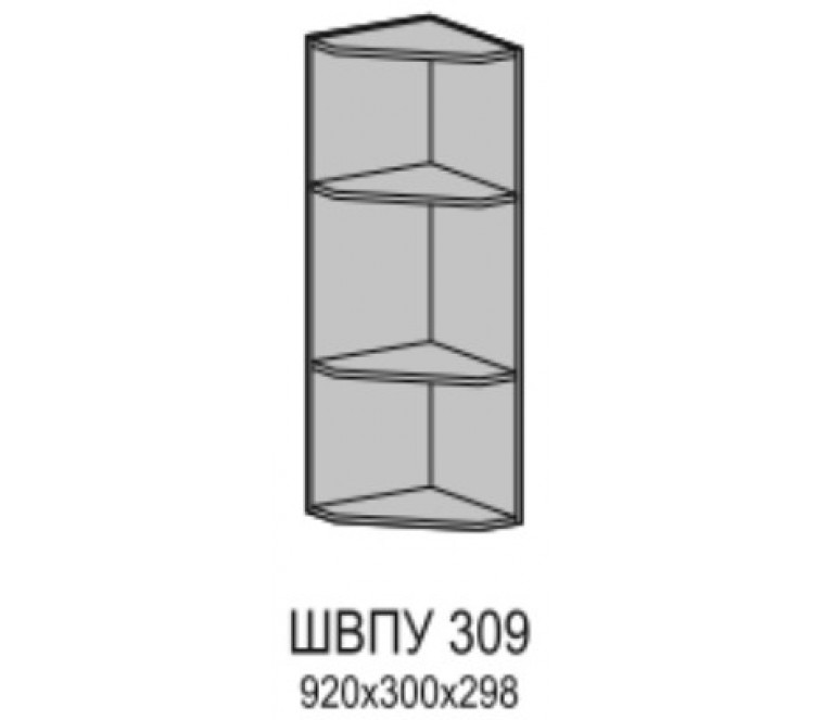 Глетчер шкаф верхний полка угловая высокий ШВПУ 309