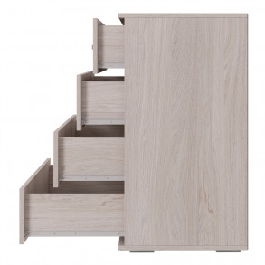 МС Белла Комод КМ-02 802 (Ясень белый)